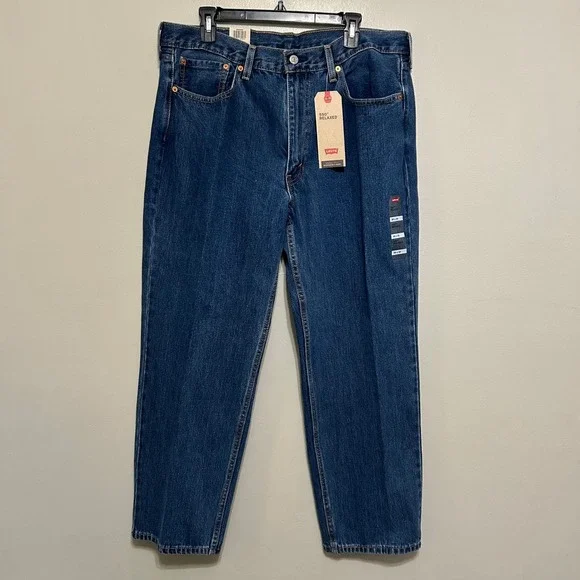 Levi's 550 Mens Jeans 38x30 Relaxed Fit Medium Wash Blue NWT Tapered Leg Classic - Picture 1 of 10